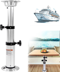 Hhhongrv طاولة قارب قابلة للتعديل من سبائك الألومنيوم قابلة للضبط 3 مستويات ، إطار تثبيت داخلي قابل للفصل مع قاعدة قائمة - Product Image 2