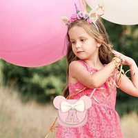 Ensemble de bijoux princesse mignon pour enfants, comprenant un collier, des pinces à cheveux, un serre-tête et des boucles d'oreilles, accessoires cadeaux pour fête à thème bonbons pour filles