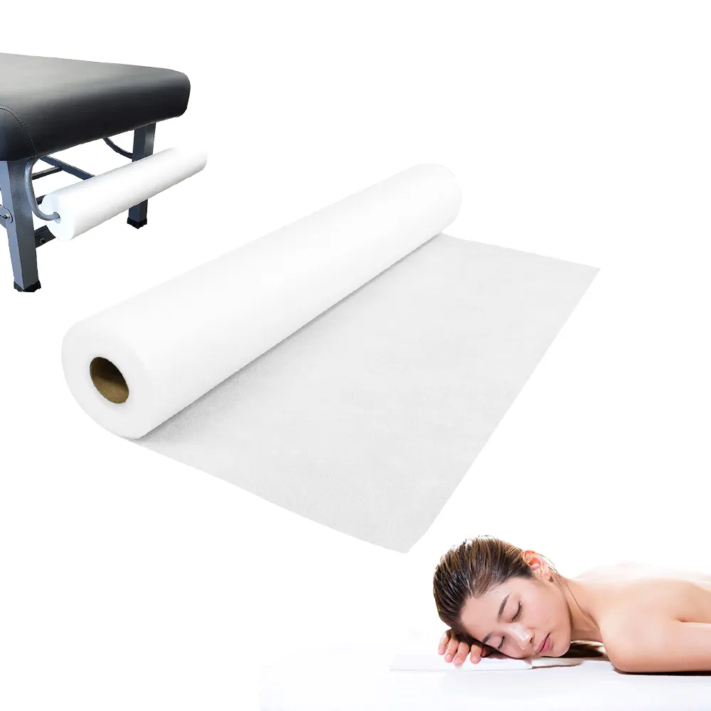 Tattoo Beauty Salon Couch Roll Black Pink PP Nonwoven Massage Bed Sheets Rolls For Massage Table