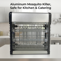 Piège à insectes électrique commercial JB20E 2*6L en alliage d'aluminium avec lumière UV pour le contrôle des insectes