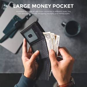 Casual Fold <strong>Wallet</strong> Clutch Men Bags and <strong>Wallets</strong> Minimalist Aluminum <strong>Money</strong> Clip RFID Blocking Credit <strong>Card</strong> for Men - Product Image 5