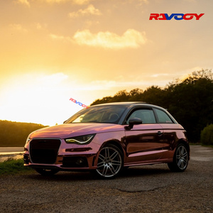 Ravooy Bóng Gương Chrome Rose Gold Mạ Vinyl Bọc Sơn Màng Bảo Vệ Với PVC-Thay Đổi Chức Năng Cho Cơ Thể 1.52*17M - Product Image 3