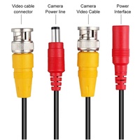 Cable de Audio y Video para Vigilancia DVR 4K de 15M/18M/20M con Conector Coaxial BNC, Alimentación y Accesorios de Cable RCA DC