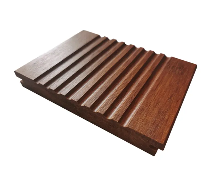 Durable suelo de bambú carbonizado exterior Deking bambú panel exterior suelo de madera