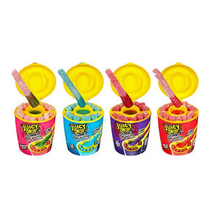 Venta al por mayor individualmente envuelto dulce y amargo Halal <span class=keywords><strong>Juicy</strong></span> Fruity <span class=keywords><strong>Drop</strong></span> Gummy Sweet Sticks con gel de inmersión agria - Product Image 1