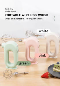 Batteur électrique Outil de pâtisserie à domicile Mini batteur à <span class=keywords><strong>main</strong></span> Nouveau mélangeur à pâte pour gâteaux Rose Meilleurs mélangeurs de 2024 - Product Image 5