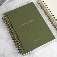 Kit de carnets en papier personnalisables en gros, reliure spirale A5, Intime Fille, Bible, Prières, Journal chrétien