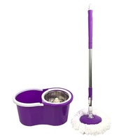 Seau de nettoyage Haoshen à huit caractères de troisième génération, serpillière rotative à pression manuelle pour nettoyage des sols domestiques sans effort