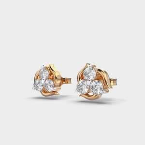 Élégantes boucles d'oreilles à clous en diamant en argent sterling 925, bijoux raffinés pour mariage, anniversaire, élégance au quotidien - Product Image 5
