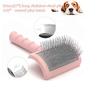 Brosse démêlante Petdom Odm pour chien, design incurvé, picots longs de 25 mm, manche pour démêler rapidement les nœuds - Product Image 2