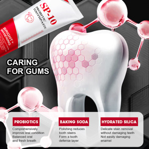 Pasta Dental Probiótica Blanqueadora SP-10, Reduce las Manchas Dentales, Aliento Fresco a Menta, Higiene Bucal Diaria, 120g - Product Image 5
