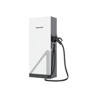 Chargeur rapide DC pour véhicules électriques professionnel à refroidissement liquide, à pistolet unique, avec câble de 5 m, puissance de sortie configurable et écran en option, indice de protection IP54