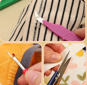 Desgarrador de Costuras y Quita Hilos con Mango de Plástico Colorido, Juego de Herramientas para Desgarrar Hilo para Costura, Punto de Cruz, Quita Etiquetas - Product Image 3