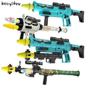 Kouyikou Multifunktions-Blasen pistolen schaum Aiming Lupe Kinder schießen Soft Bullet Gun Spielzeug