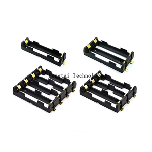 แบตเตอรี่18650แพคแบบ Single/Double/Triple/QUAD SMT 1-Position <span class=keywords><strong>2</strong></span>-Position <span class=keywords><strong>3</strong></span>-Position 4-Position ที่ใส่แบตเตอรี่ชุบทอง SMD - Product Image 1