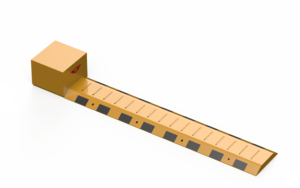 Barriera a punta retrattile per urti di velocità per impieghi gravosi con assassino di pneumatici - Product Image 2
