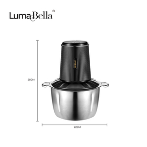 LUMABELLA Grosir Penggiling Daging Rumah Tangga 2.0L Pembuat Makanan Bayi Mixer Makanan Elektrik 56015 - Product Image 3