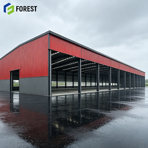 Almacén Semiabierto de Gran Resistencia a Sismos, Estructura de Acero Galvanizado, Terminal de Materiales de Gran Envergadura - Product Image 1