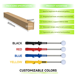 Entrenador de Swing de Golf Telescópico, Portátil y Ligero, Equipo de Práctica para Principiantes, para Dominar el Swing - Product Image 3