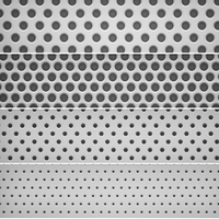 Grille de maille de haut-parleur de plaque de tôle perforée en acier plat à trou hexagonal