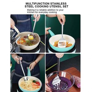 Juego de Utensilios de Cocina Resistentes al Calor, 12 Piezas, Accesorios de Cocina de Acero Inoxidable, Juego de Herramientas de Cocina - Product Image 4