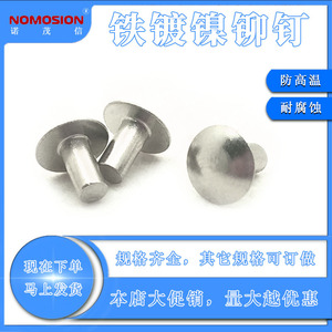 Remache NOMOSION de 2.5x5mm de acero niquelado para unión de metales - Product Image 5