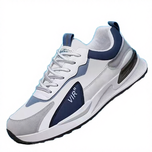 2025 New Breathable Lace-Up Mesh Men's Trend Versatile Platform Sneakers Casual Running Daddy Leather Anti-Odor Cushioning <b>Shoes</b> - Product Image 4