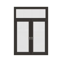 Fenêtre à battant moderne en alliage d'aluminium pour villa, double vitrage isolant, persienne, moustiquaire magnétique, acier inoxydable, pour hôtel