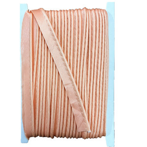 Cordón de ribete de satén blanco sedoso para decoración de bordes de prendas, cordón de ribete personalizado - Product Image 5