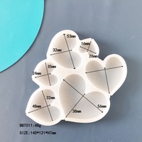 Herzform Lutscher form Silikon Praline Käse form Geburtstags feier Liebe Kuchen Dekorations werkzeuge DIY Epoxidharz form