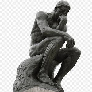 有名な思想家ブロンズ庭園像工場卸売価格ロストワックスブロンズ思想家像彫刻 - Product Image 2