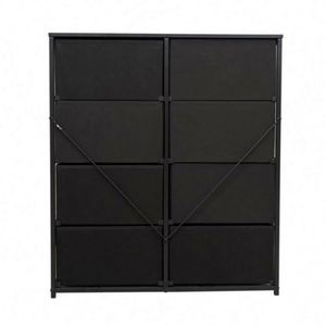 Commode autoportante moderne en tissu pour salon, durable, avec panneaux en MDF et acier inoxydable, en pin, disponible en plusieurs couleurs - Fournisseur en gros - Product Image 5