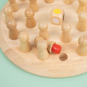 Vente flash - Jeu <span class=keywords><strong>d</strong></span>'échecs en bois 3D avec bâtonnets mémoire - Jouets Montessori pour enfants - Ensemble de jeu pour <span class=keywords><strong>la</strong></span> reconnaissance des couleurs - Jeu <span class=keywords><strong>d</strong></span>'interaction parent-enfant - Product Image 3
