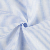 Tissu tissé rayé teint en fil, 55 % lin 45 % coton, écologique, pour chemises formelles et décontractées, uniformes homme, femme, enfant - Meilleure vente