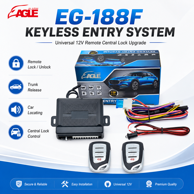 Keyless Entry System Trunk Release Universal Car Remote Control Central Door Lock Locking Keyless Entry Alarm