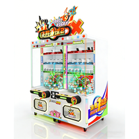 Machine à grue à monnayeur pour centre commercial, jeu d'arcade de divertissement à prix à gagner, pour 2 joueurs, en plastique et métal