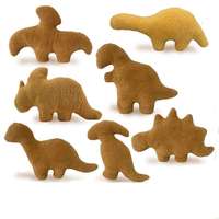 LK Kawaii Coussin décoratif en peluche, jouet en peluche Dinosaure Poulet Nuggets, pour fille et garçon