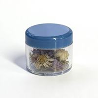 Pots en plastique transparent PS à large ouverture 1G 3G 5G 10G pour échantillons de crème, contenants cosmétiques, pots à fard à paupières avec couvercle