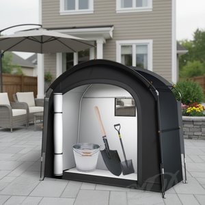 210D Oxford PU4000 Waterproof Single Layer Portable Foldable <b>Bicycle</b> <b>Storage</b> Shed Tent - Product Image 5