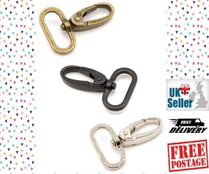 Byannie Swivel <b>Hooks</b> <b>BLACK</b> METAL Pieces Per Pack Mm Opening To Hold Strapping High Quality Bag Making Hardware - Product Image 1