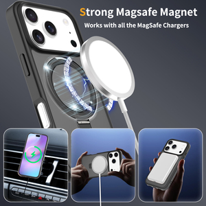 Coque de <span class=keywords><strong>téléphone</strong></span> magnétique antichoc mate en gros pour iPhone 18 17 16 15 Pro Max – Étuis transparents pour iPhone - Product Image 2