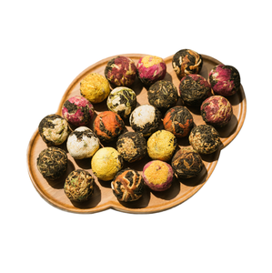 Dragon Ball Pu'er <b>Tea</b> Health <b>Tea</b> Black <b>Tea</b> Lily Osmanthus Chrysanthemum for Dragon Blooming Beauty-Top Grade Flavored Bulk Box - Product Image 1