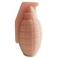 Masturbateur manuel masculin en TPE, jouet anti-stress en forme de grenade ou d'avion, 100% étanche