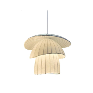 Lustre moderne en fer et soie artificielle à économie d'énergie E26 <span class=keywords><strong>pour</strong></span> la décoration intérieure, corps blanc, garantie de 3 ans - Product Image 6
