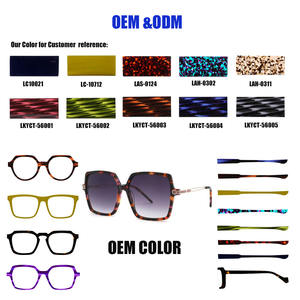 2025 occhiali da sole geometrici polarizzati Full-Frame in metallo con struttura in acetato di design di ultima moda - Product Image 4