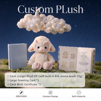 Peluches personnalisées OEM, peluche agneau moelleuse avec sachet aromatique apaisant intégré, poupée en peluche au design personnalisé, cadeau de marque, certifié CE
