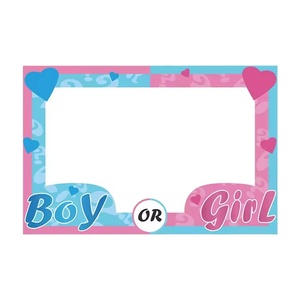 Hstyle Los más vendidos Es una niña Baby Shower Fiesta de cumpleaños Género Reveal Photo Gorgeous Booth Props Pink Set en un palo - Product Image 4