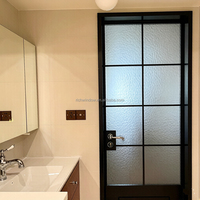 Portes Françaises à Rupture de Pont Thermique en Aluminium, Portes à Battants à Double Vitrage Isolant, Insonorisées pour Villa, Balcon, Portes Extérieures