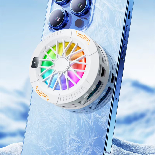 DY29 Magnetic Suction Portable Removable Magnetic Tape Adjustable RGB Semiconductor Mobile Phone Cooler