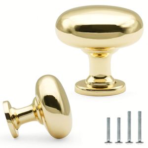 Pomo Redondo de un Solo Agujero en Níquel Cepillado para Cajones, Tirador Moderno de Aluminio para Armarios y Baños Exteriores - Product Image 1
